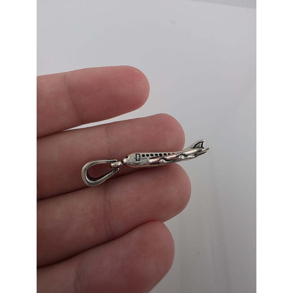 Sterling Silver 925 Plane Pendent - image 2